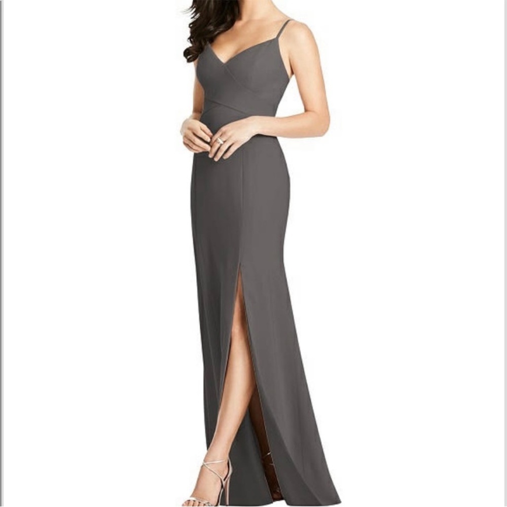 Dessy Collection size 6 gray gown